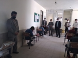 بازدید تیم نظارت شبکه بهداشت و درمان خرم بید از حوزه های برگزاری امتحانات نهایی