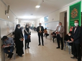 نظارت کارشناسان شبکه بهداشت بر حوزه های امتحانی خرمبید