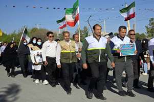 حضور پرشور پرسنل شبکه بهداشت و درمان خرم بید در همایش «اقتدار مردمی جان فدای»