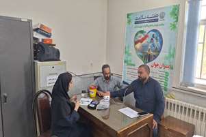  غربالگری فشار خون و دیابت کارکنان دادگستری خرم‌بید