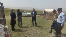 بازدید میدانی از منطقه عشایری برای بررسی انتقال کانکس و خدمات‌رسانی